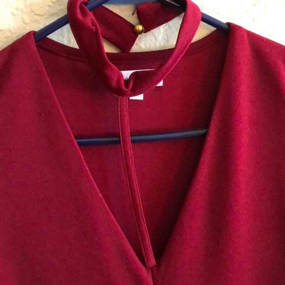 Maroon cocktail dress - Picture 2 of 3